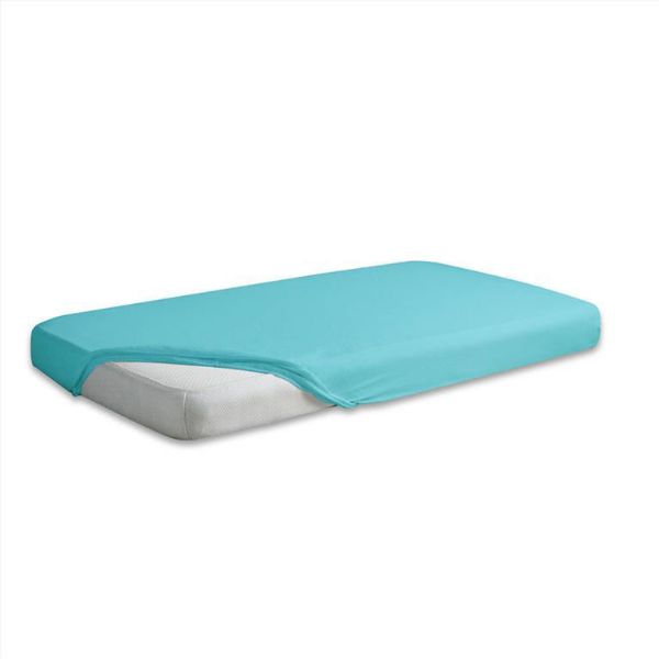 Obrazek Matex Prześcieradło jersey z gumą 150/160x190/200, turkusowe