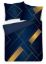 Obrazek Pościel z satyny bawełnianej PRESTIGE (220x200-1,70x80-2), Złota geometria