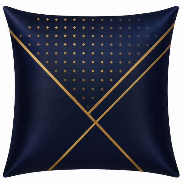 Picture of Poszewka na jasiek PRESTIGE roz. 40x40 na zamek, Złota geometria