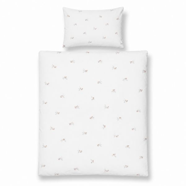 Obrazek BabyMatex Komplet pościeli JERSEY PU PRINT 100x135-1;40x60-1,  malinki