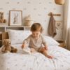Obrazek BabyMatex Komplet pościeli JERSEY PU PRINT 100x135-1;40x60-1,  malinki