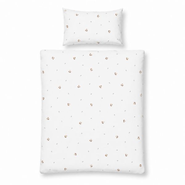 Obrazek BabyMatex Komplet pościeli JERSEY PU PRINT 100x135-1;40x60-1,  miśki