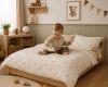 Obrazek BabyMatex Komplet pościeli JERSEY PU PRINT 100x135-1;40x60-1,  miśki