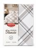 Obrazek Matex Pościel Flanelowa, 220x200 cm - 1, 70x80 cm - 2, KRATA BEŻOWA